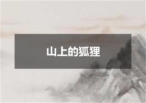 山上的狐狸