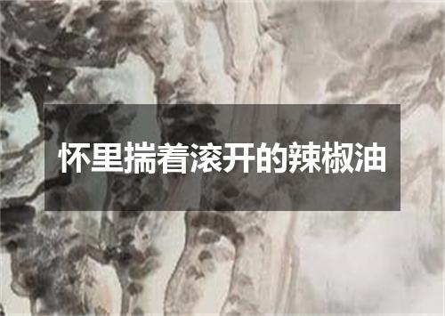怀里揣着滚开的辣椒油
