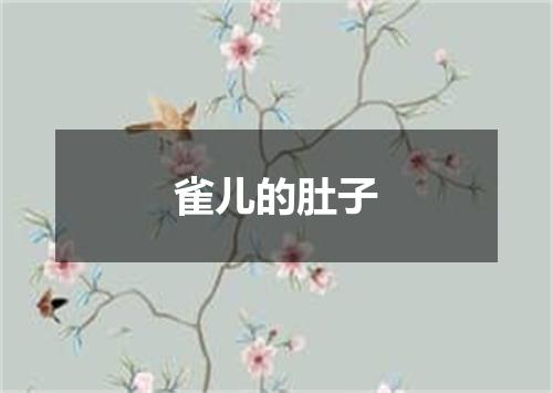 雀儿的肚子