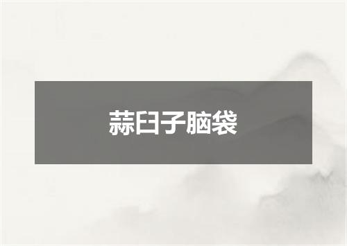蒜臼子脑袋