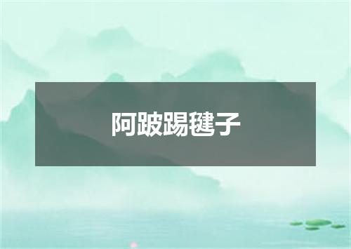 阿跛踢毽子