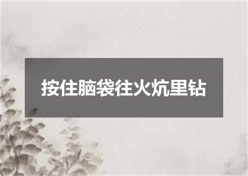 按住脑袋往火炕里钻