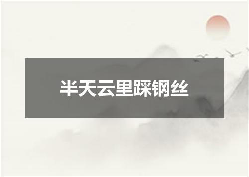 半天云里踩钢丝