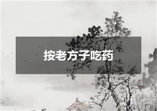 按老方子吃药