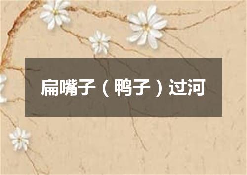 扁嘴子（鸭子）过河