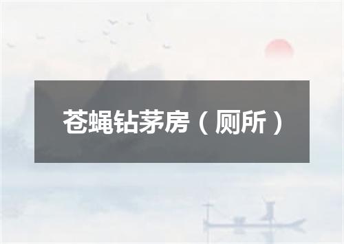 苍蝇钻茅房（厕所）