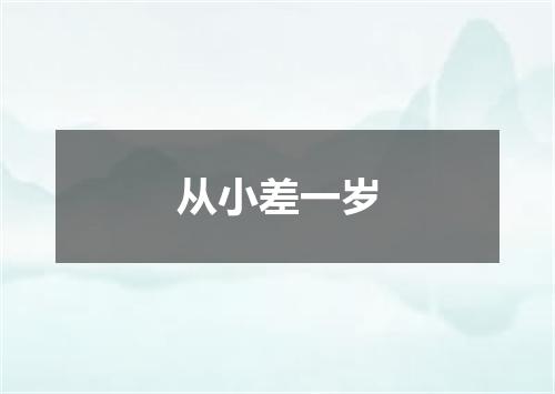 从小差一岁
