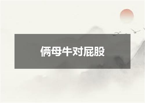 俩母牛对屁股
