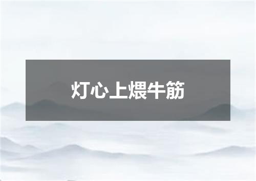 灯心上煨牛筋