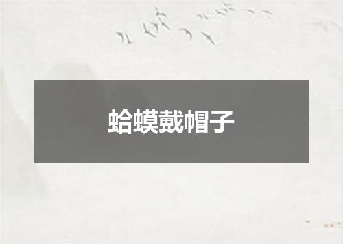 蛤蟆戴帽子