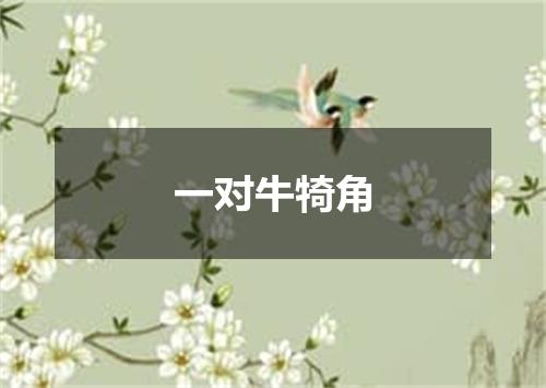 一对牛犄角