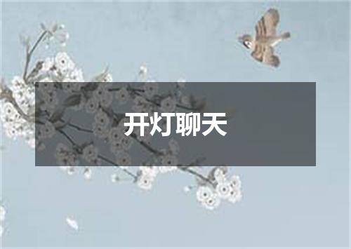 开灯聊天