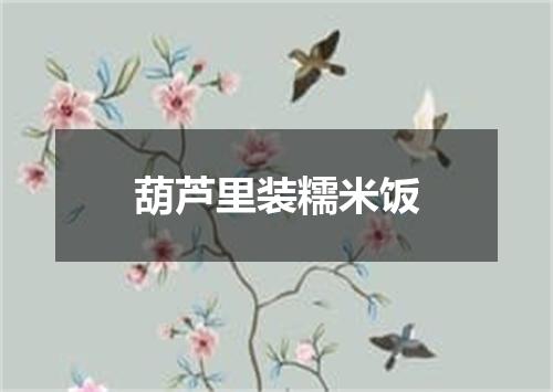 葫芦里装糯米饭