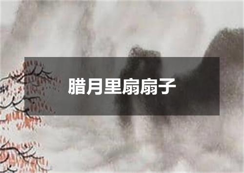 腊月里扇扇子