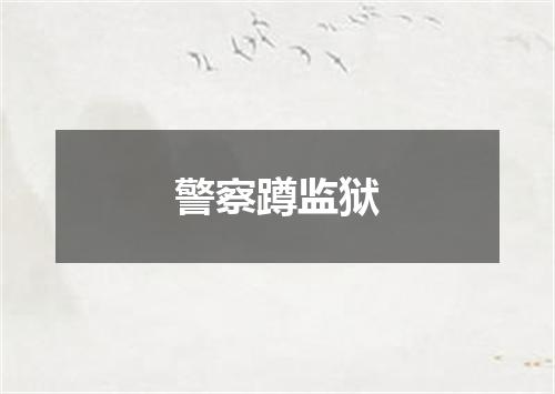 警察蹲监狱