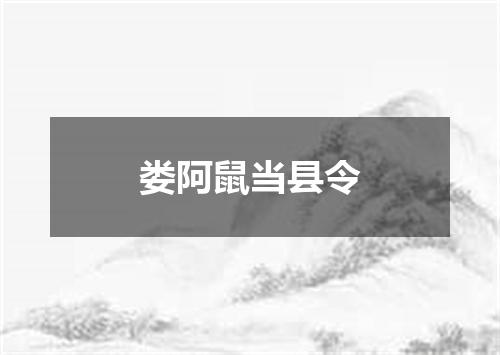娄阿鼠当县令