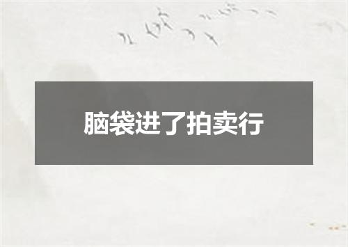 脑袋进了拍卖行