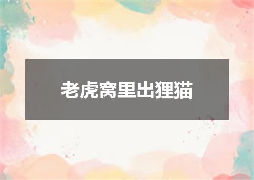 老虎窝里出狸猫
