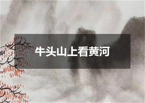 牛头山上看黄河