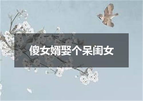 傻女婿娶个呆闺女