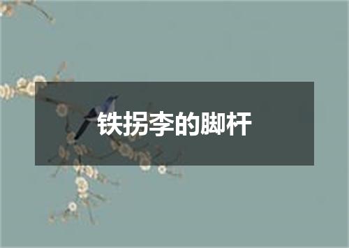 铁拐李的脚杆