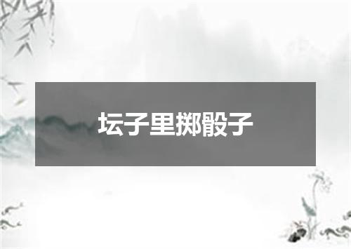 坛子里掷骰子