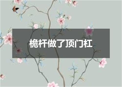 桅杆做了顶门杠