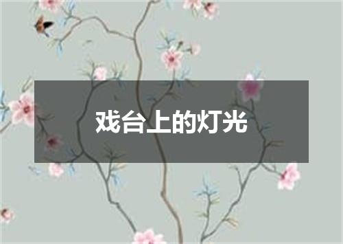 戏台上的灯光