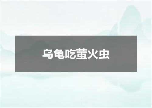 乌龟吃萤火虫