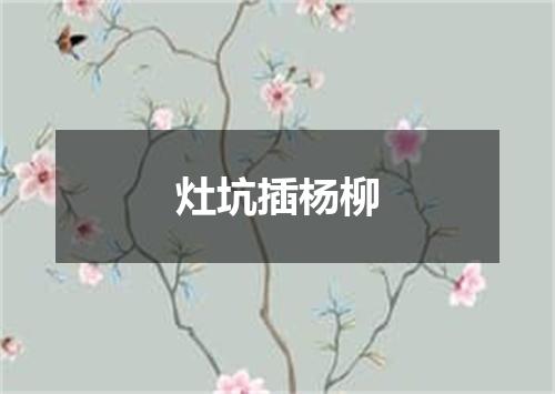 灶坑插杨柳