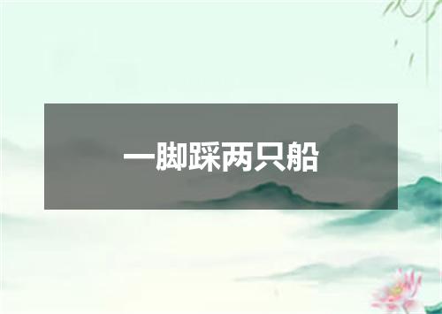 一脚踩两只船