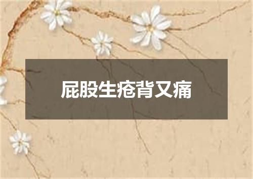 屁股生疮背又痛