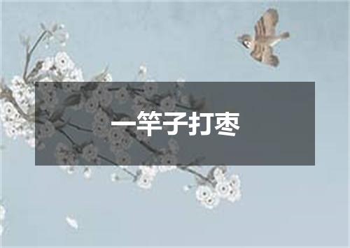 一竿子打枣