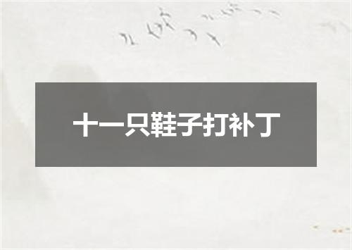 十一只鞋子打补丁