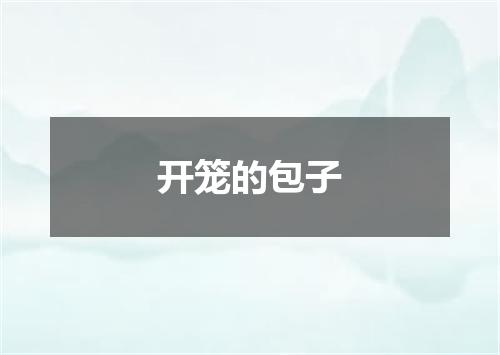 开笼的包子