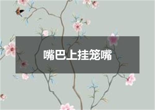 嘴巴上挂笼嘴