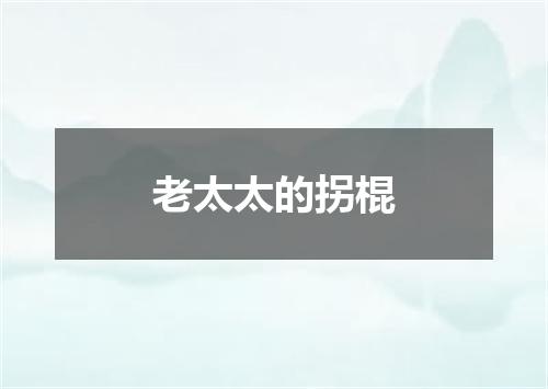老太太的拐棍