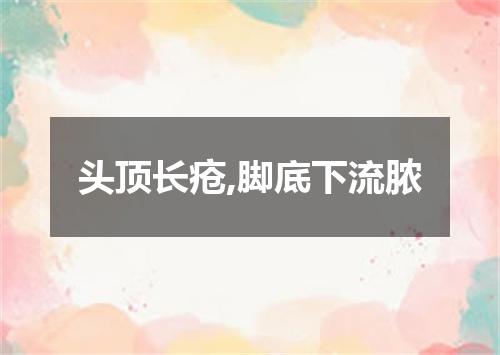头顶长疮,脚底下流脓