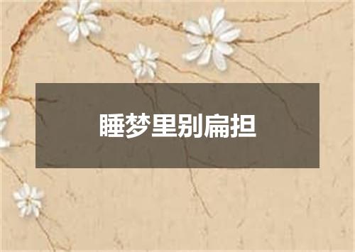 睡梦里别扁担