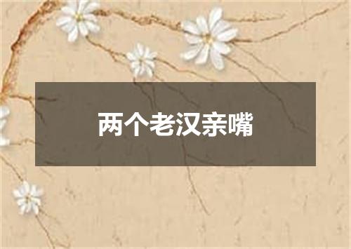 两个老汉亲嘴