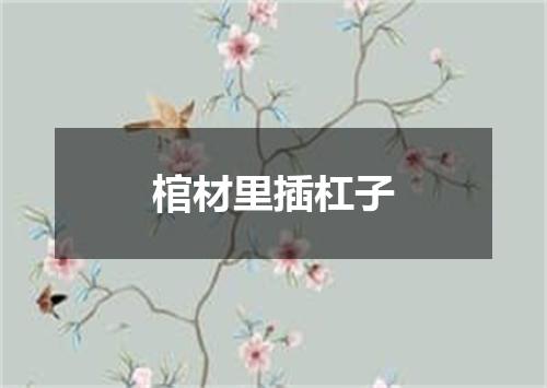 棺材里插杠子