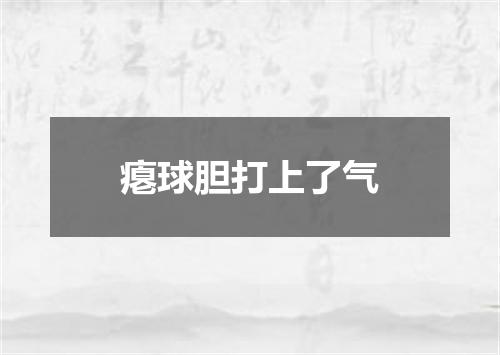瘪球胆打上了气