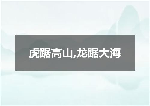 虎踞高山,龙踞大海