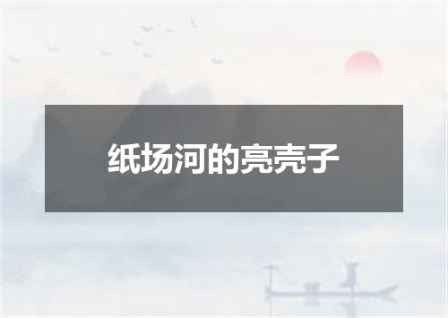 纸场河的亮壳子