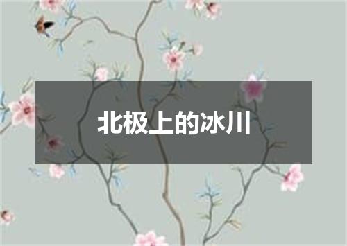 北极上的冰川