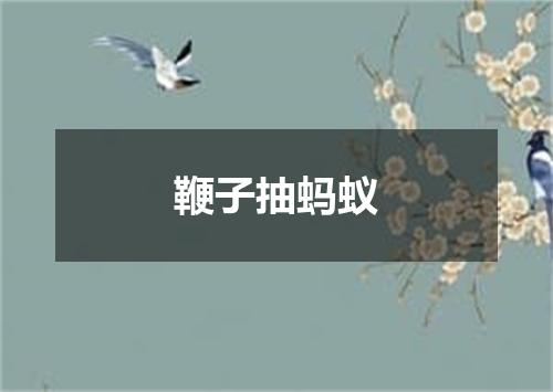 鞭子抽蚂蚁