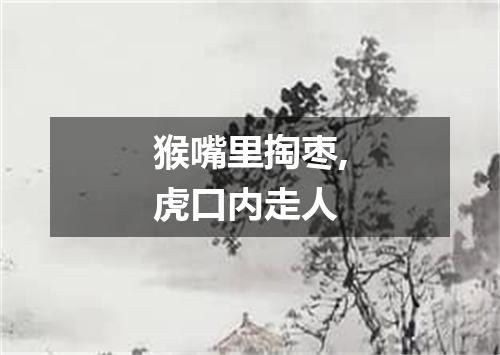 猴嘴里掏枣,虎口内走人