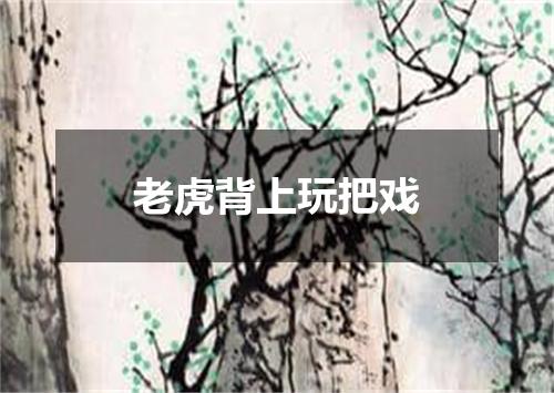 老虎背上玩把戏