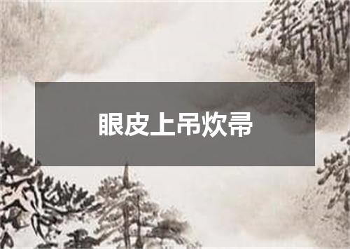 眼皮上吊炊帚
