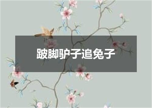 跛脚驴子追兔子